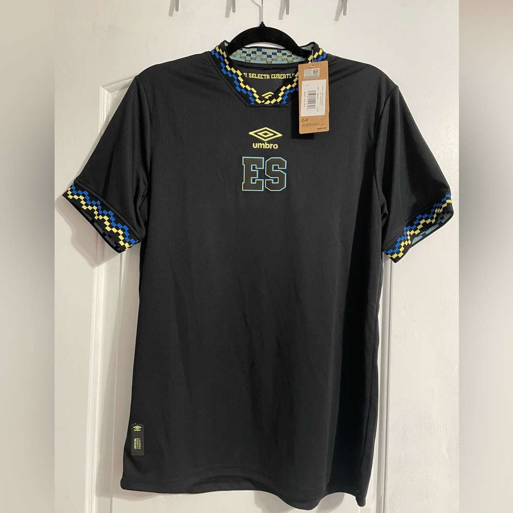 NWT Umbro El Salvador 2023 Third Jersey Men's Black ES Kit Soccer Football